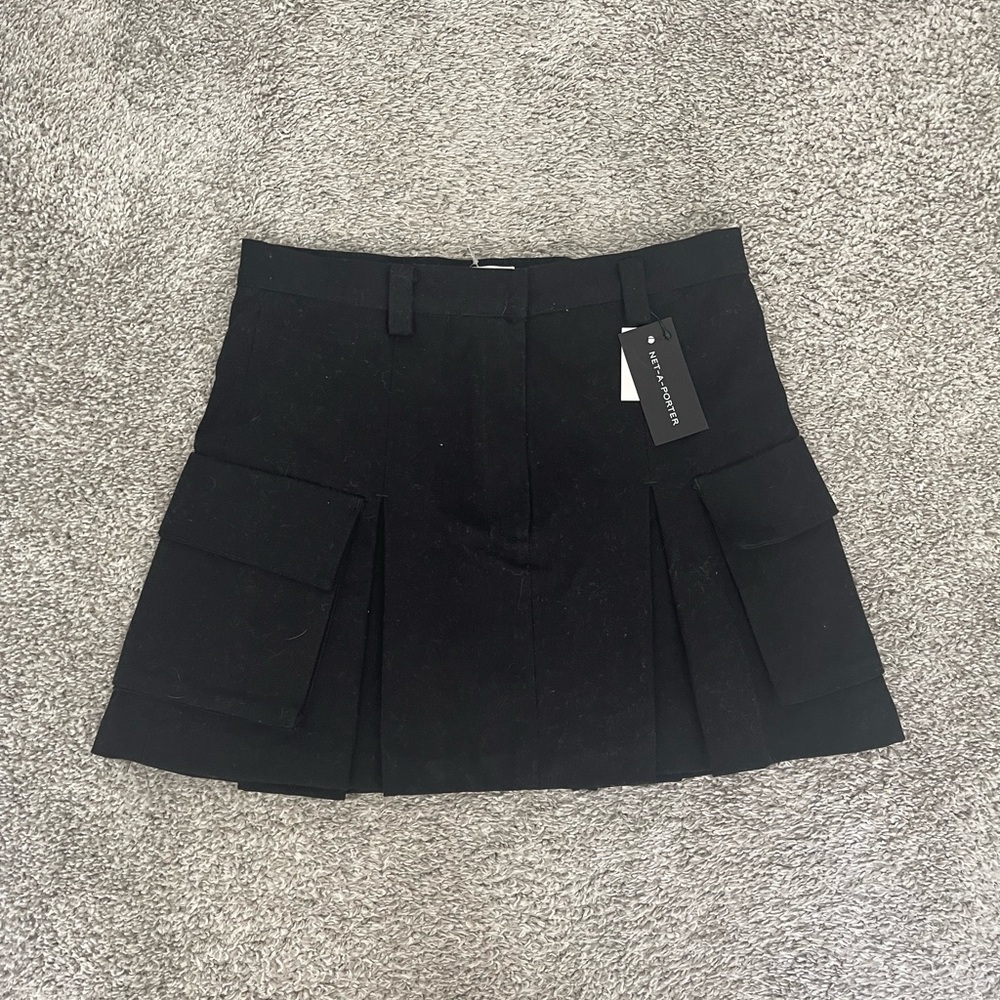 The Frankie Shop Mini Black Cargo Skirt